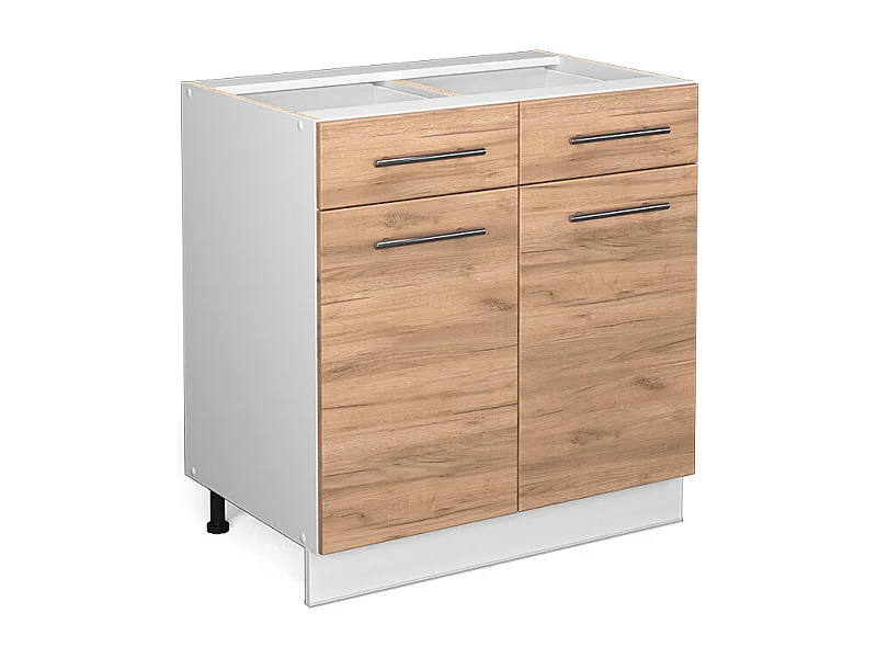 Meuble cuisine chêne de force doré 80x51.6x82 fame-line