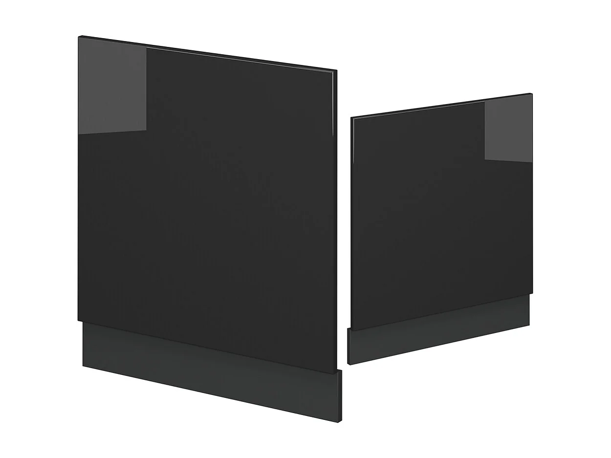 Panel frontal antracita alto brillo 60x1.6x67.4 fame-line