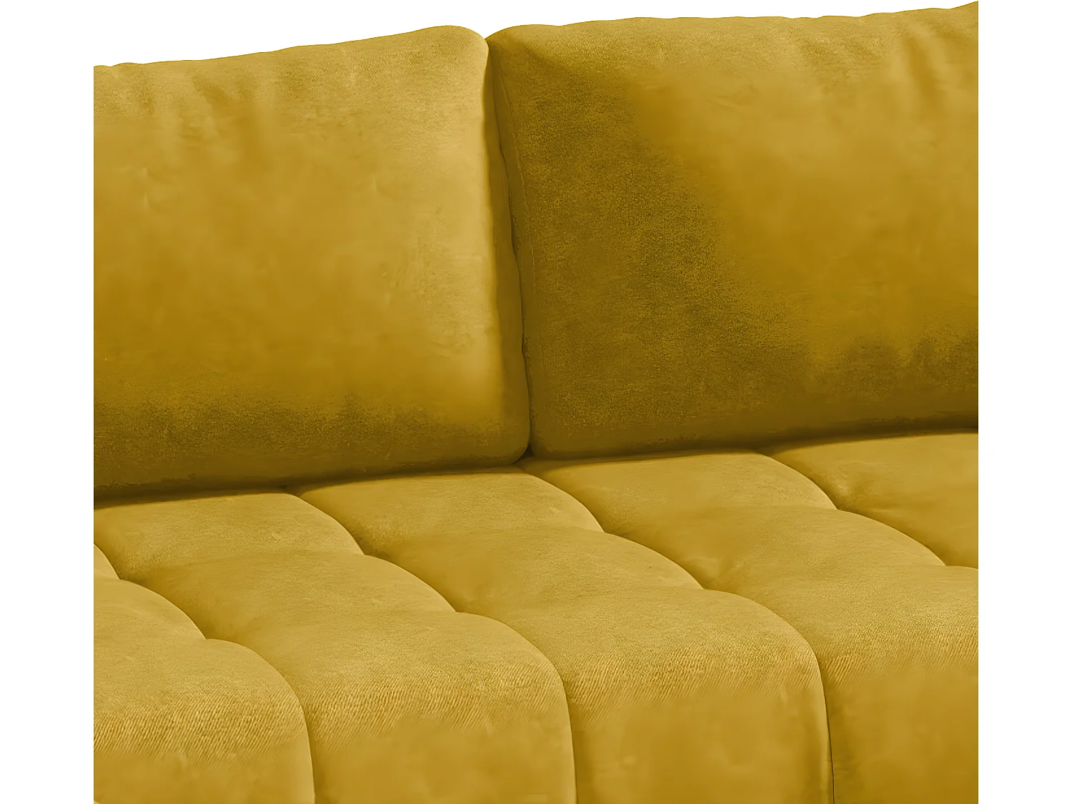 Canapé U 5 places convertible coffre Jonas Jaune