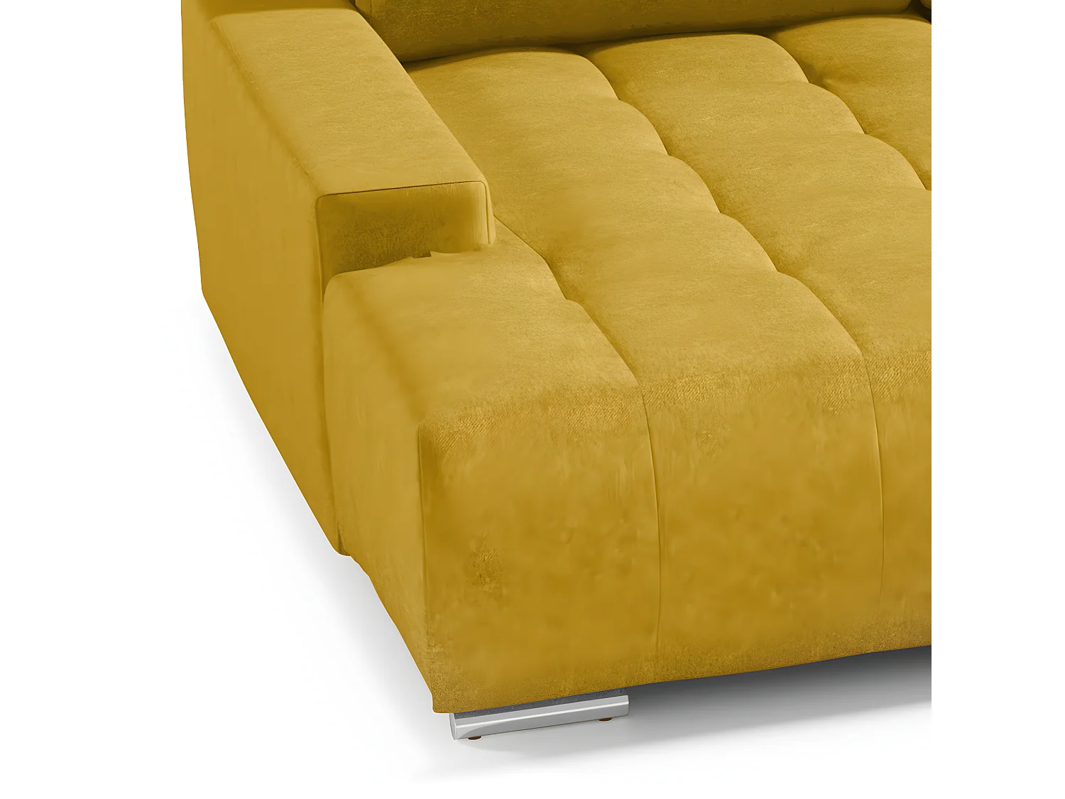 Canapé U 5 places convertible coffre Jonas Jaune