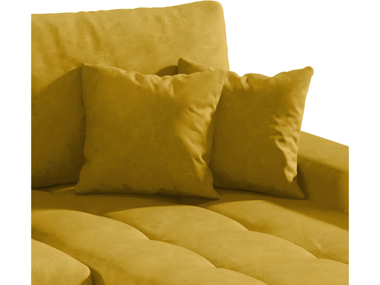 Canapé U 5 places convertible coffre Jonas Jaune