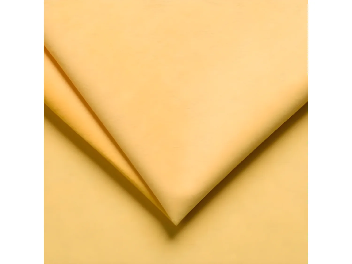 Canapé d'angle convertible 4 places en velours jaune WILSON