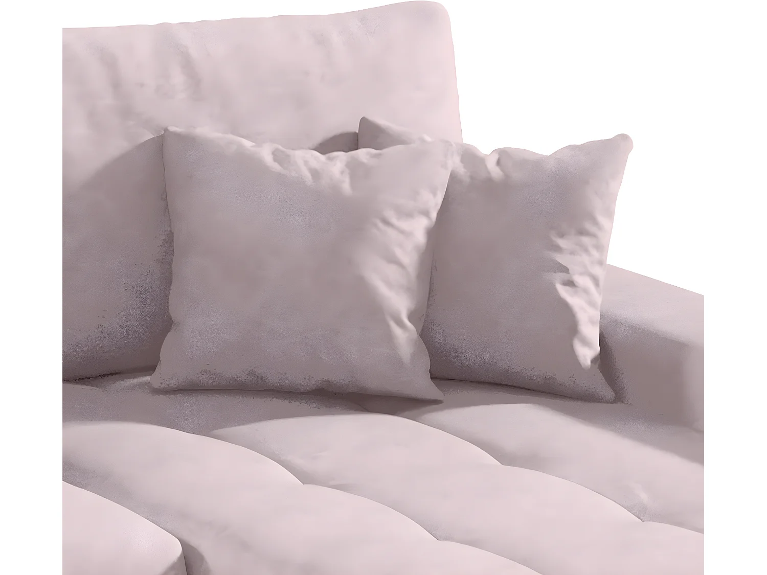 Canapé U 5 places convertible coffre Jonas Rose