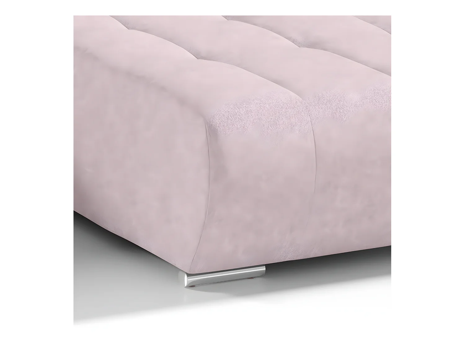 Canapé U 5 places convertible coffre Jonas Rose