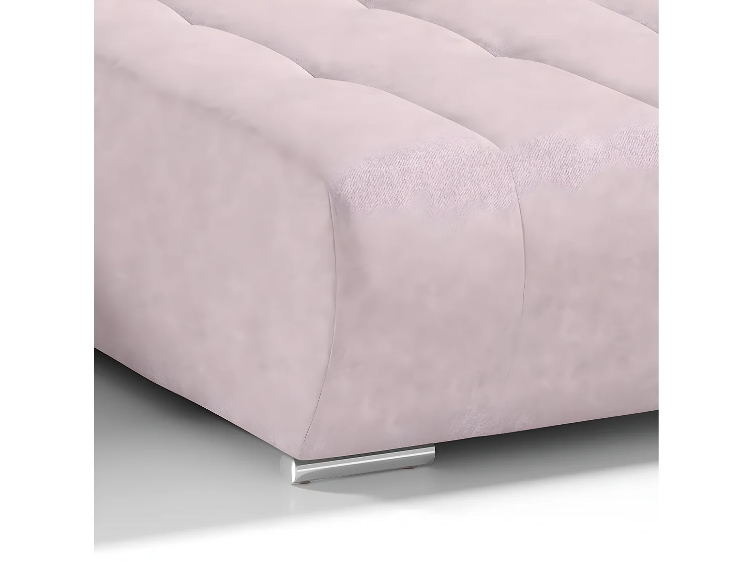 Canapé U 5 places convertible coffre Jonas Rose