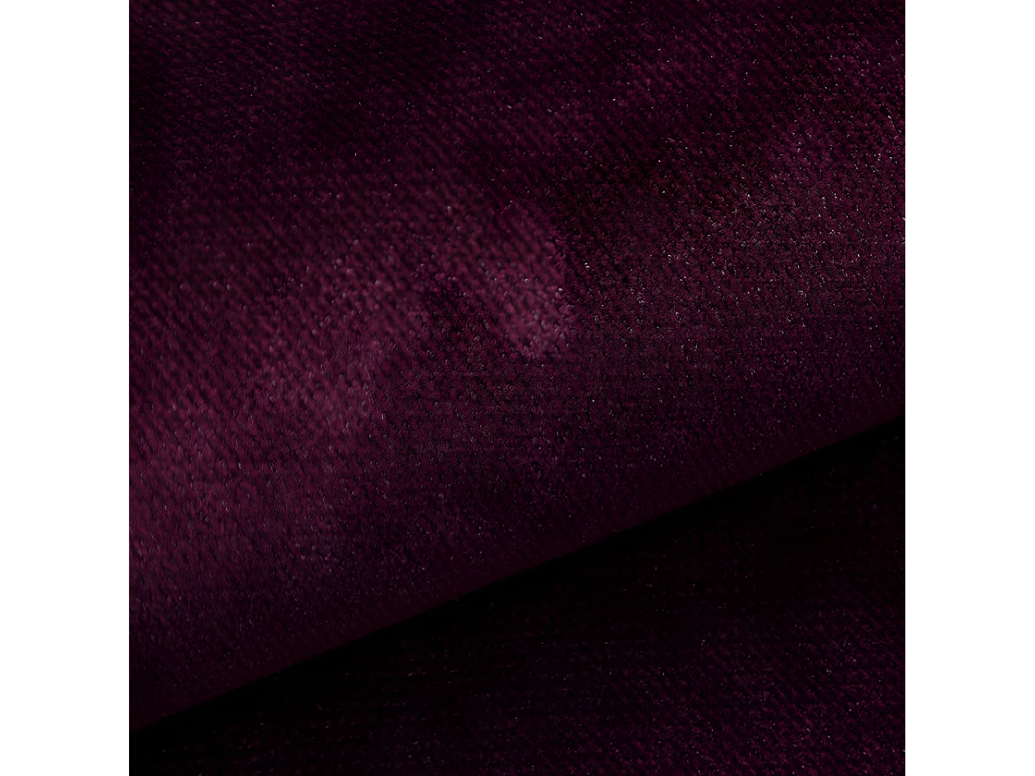 Canapé en U 5 places avec coffre Nolan velours Bordeaux