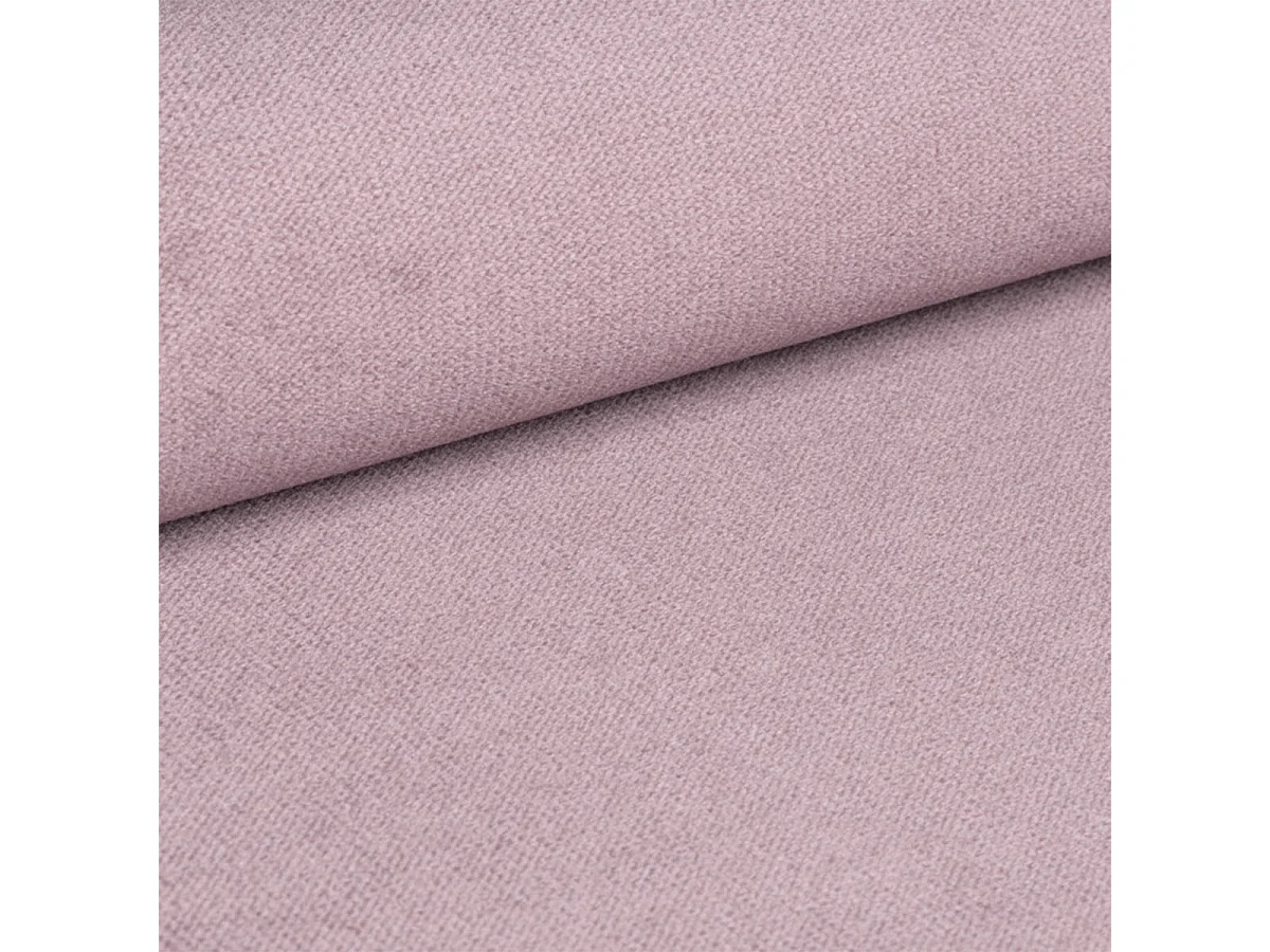 Canapé d'angle convertible 4 places en velours rose WILSON