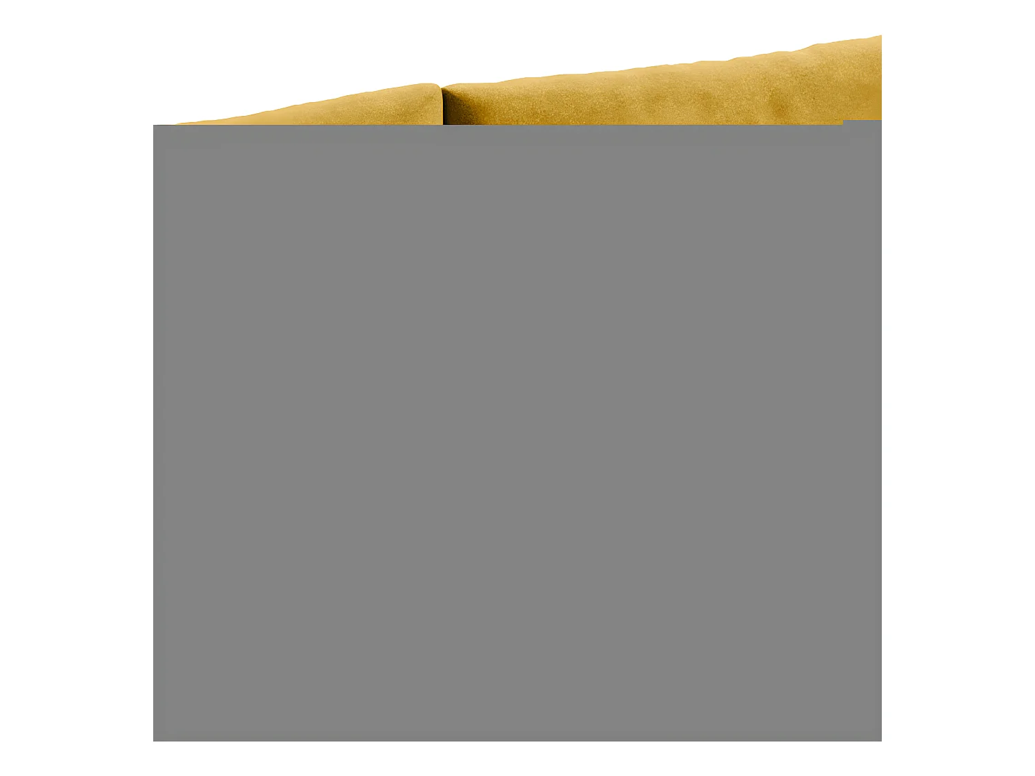 Canapé d'angle convertible droit 4 places avec coffre Jonas Jaune