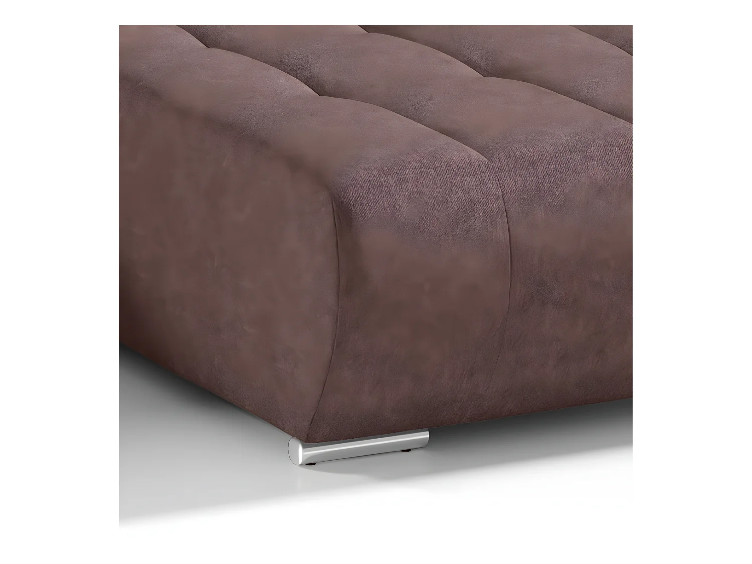 Canapé U 5 places convertible coffre Jonas Marron