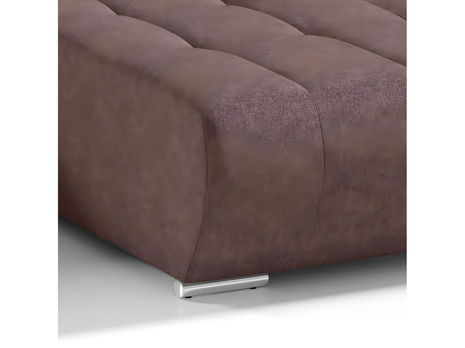 Canapé U 5 places convertible coffre Jonas Marron