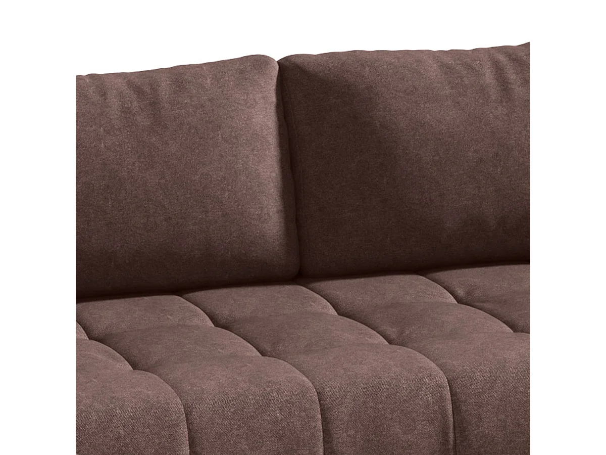 Canapé U 5 places convertible coffre Jonas Marron