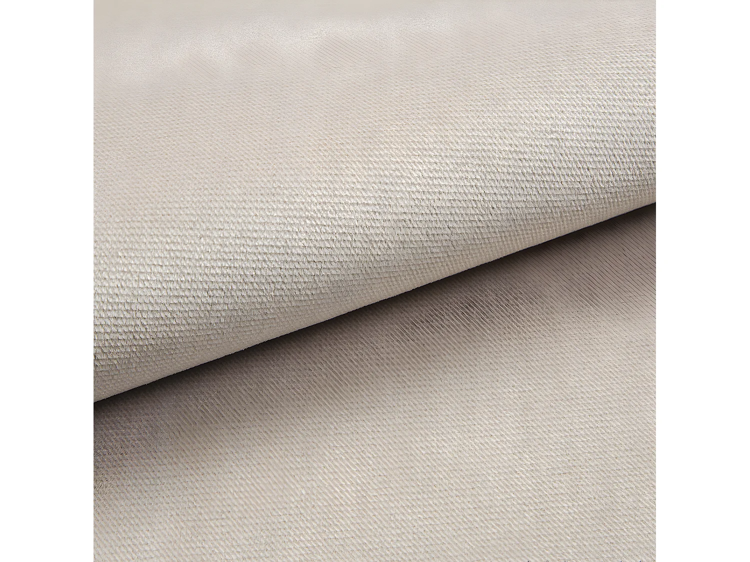 Canapé d'angle convertible 4 places en velours beige WILSON