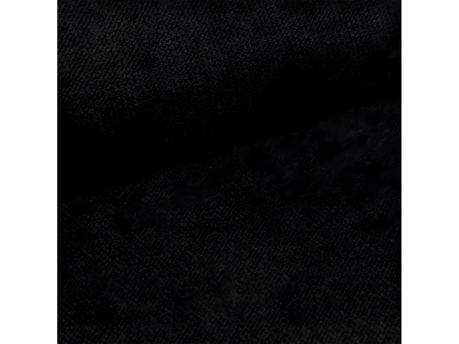 Canapé d'angle convertible droit 4 places Wilson velours Noir