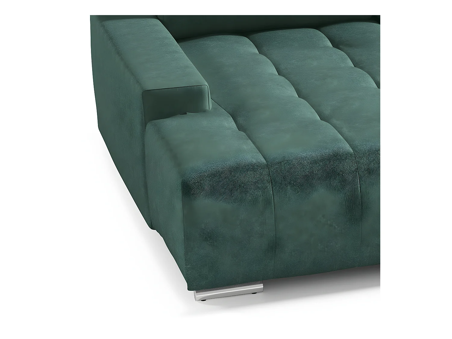 Canapé U 5 places convertible coffre Jonas Vert