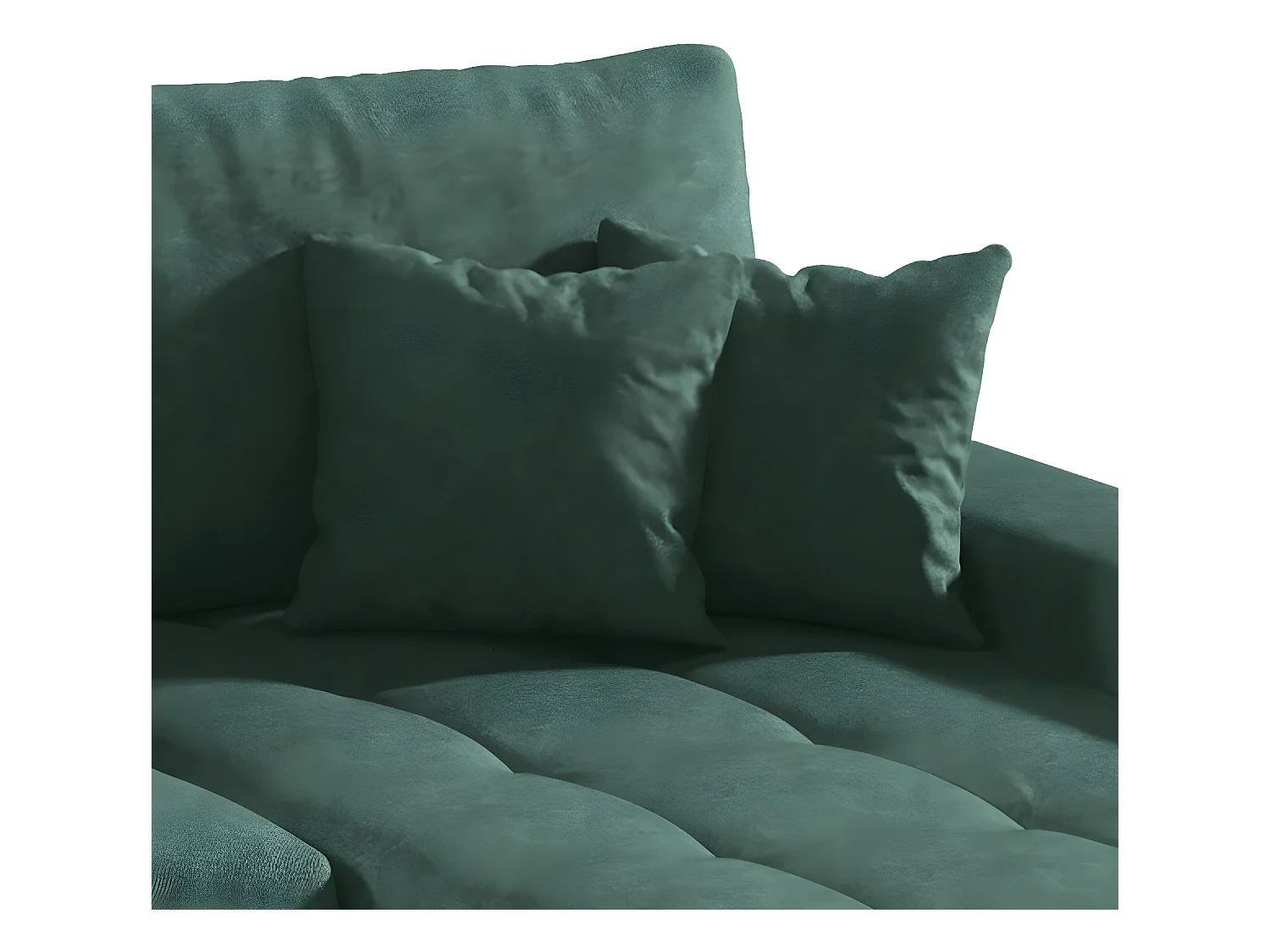 Canapé U 5 places convertible coffre Jonas Vert