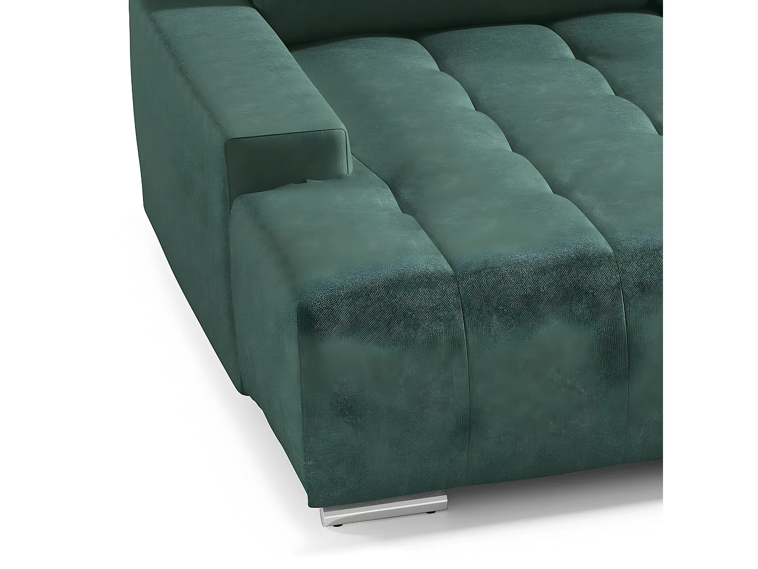 Canapé U 5 places convertible coffre Jonas Vert