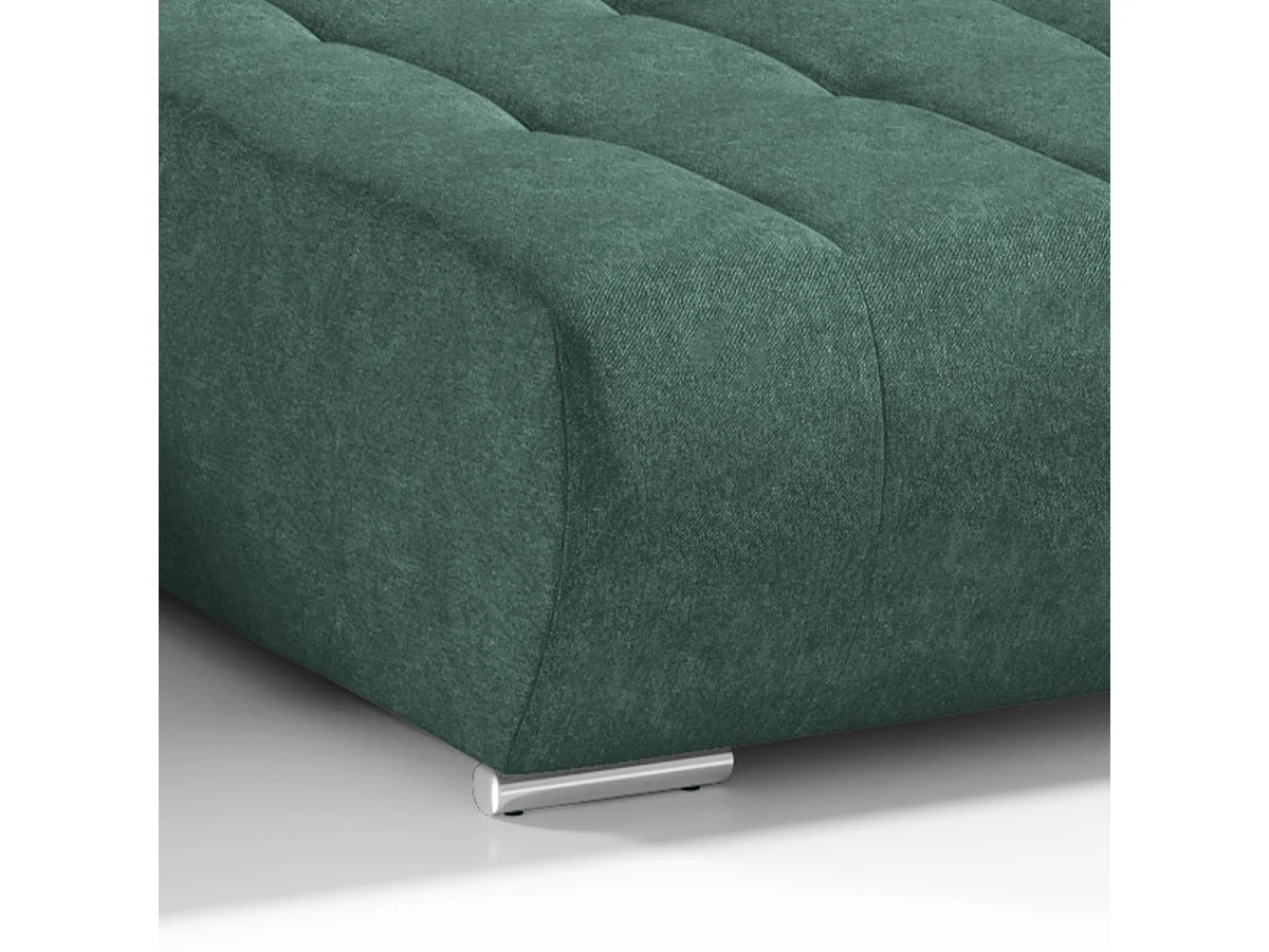 Canapé U 5 places convertible coffre Jonas Vert