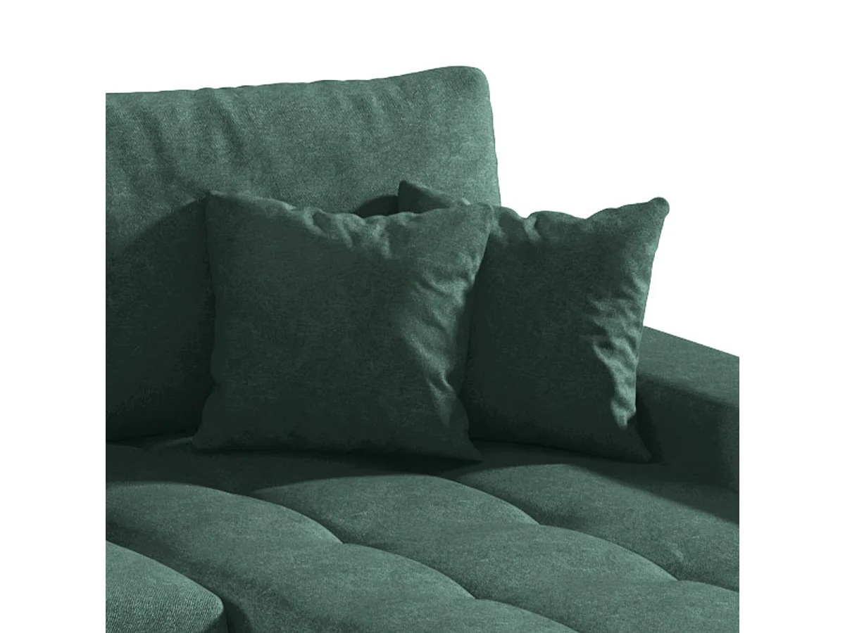 Canapé U 5 places convertible coffre Jonas Vert