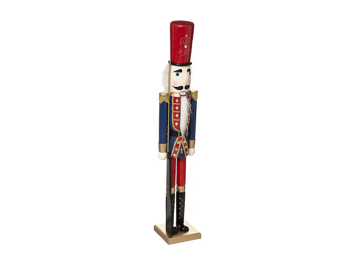 Casse Noisette Déco "La Piste" 106cm Rouge