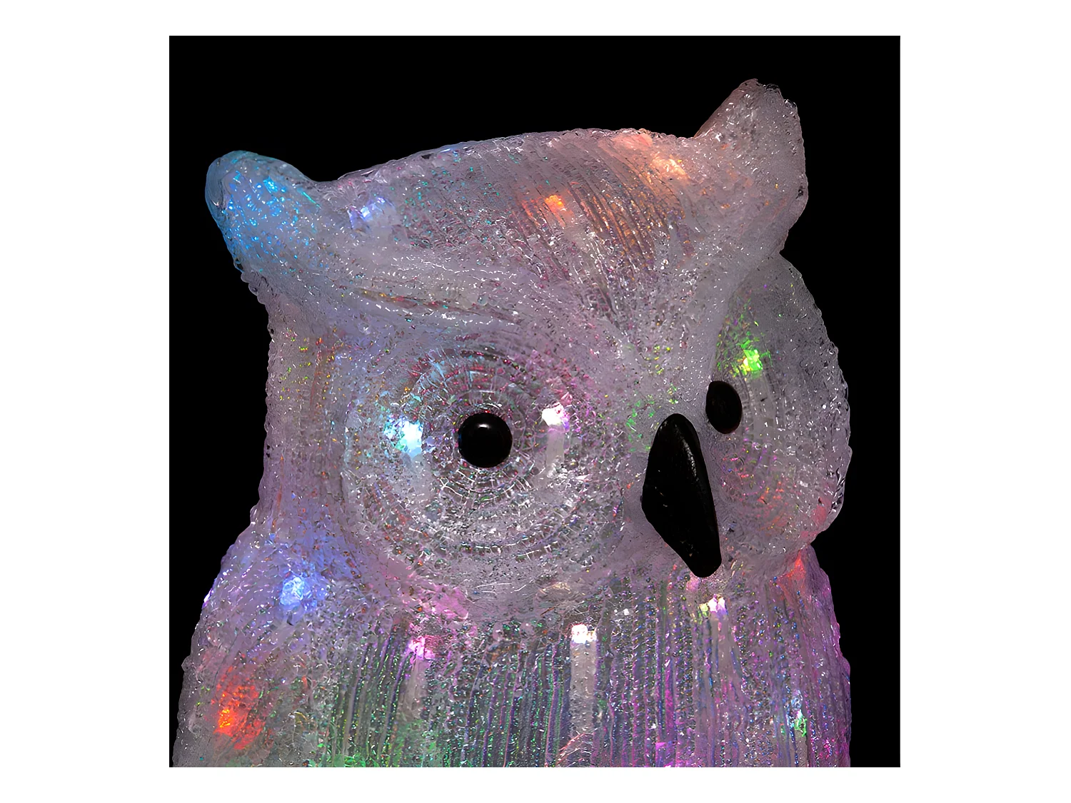 Décoration Lumineuse "Hibou" 47cm Multicolore