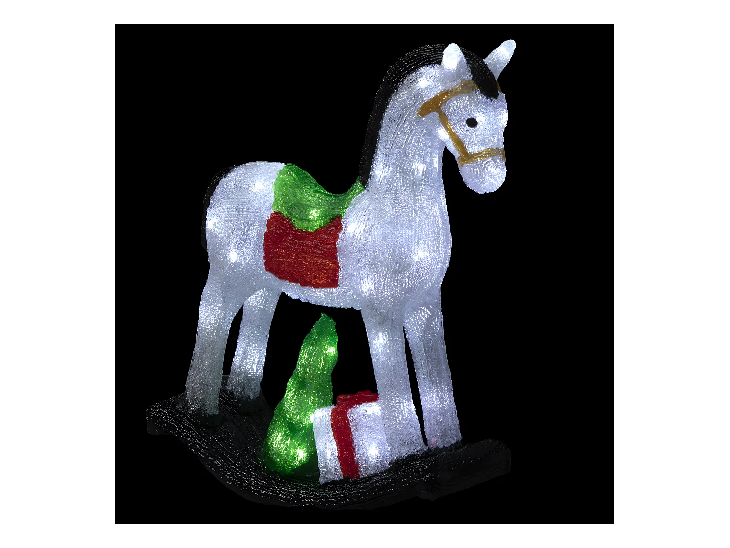 Décoration Lumineuse "Cheval" 50cm Blanc