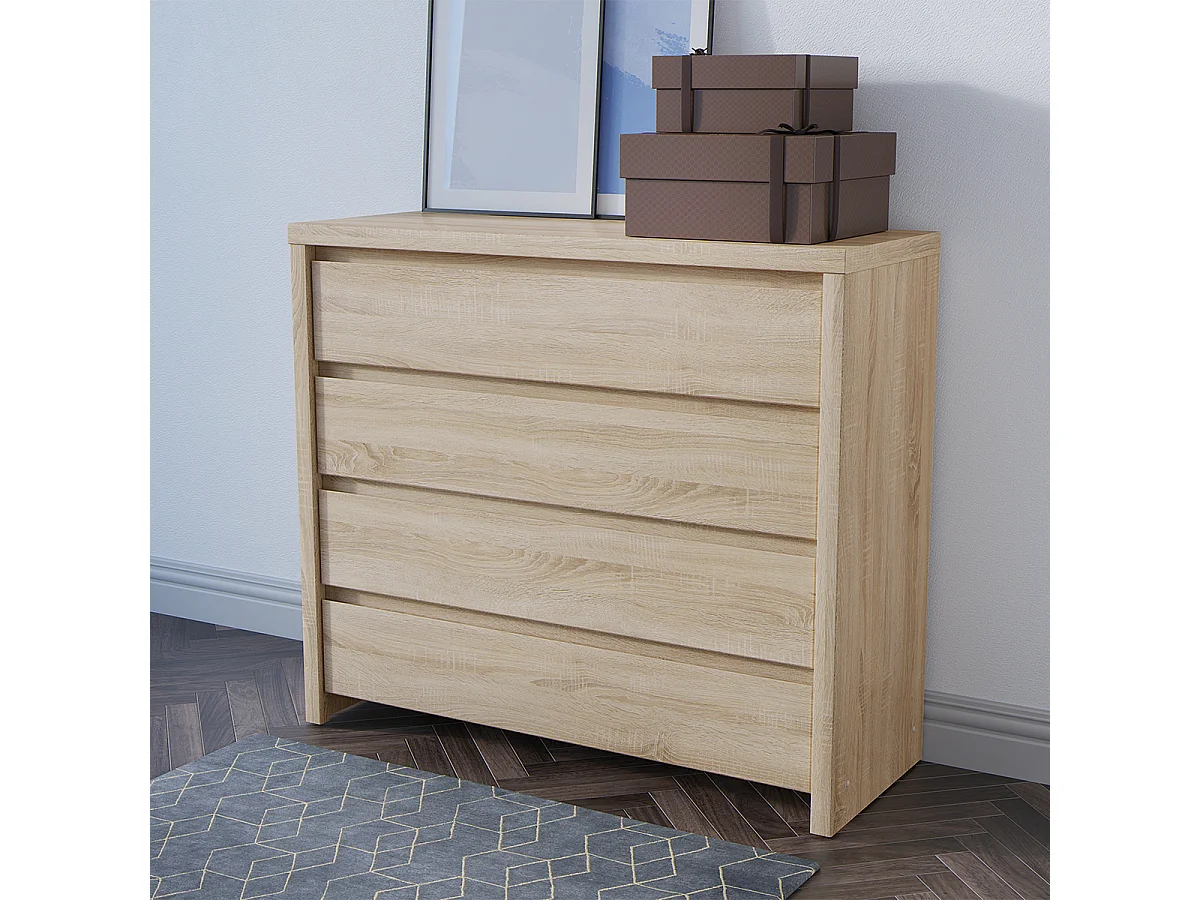 Soren Houten ladekast met 4 laden