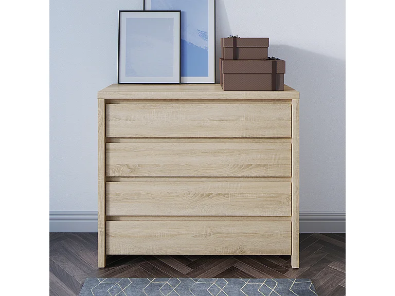 Soren Houten ladekast met 4 laden