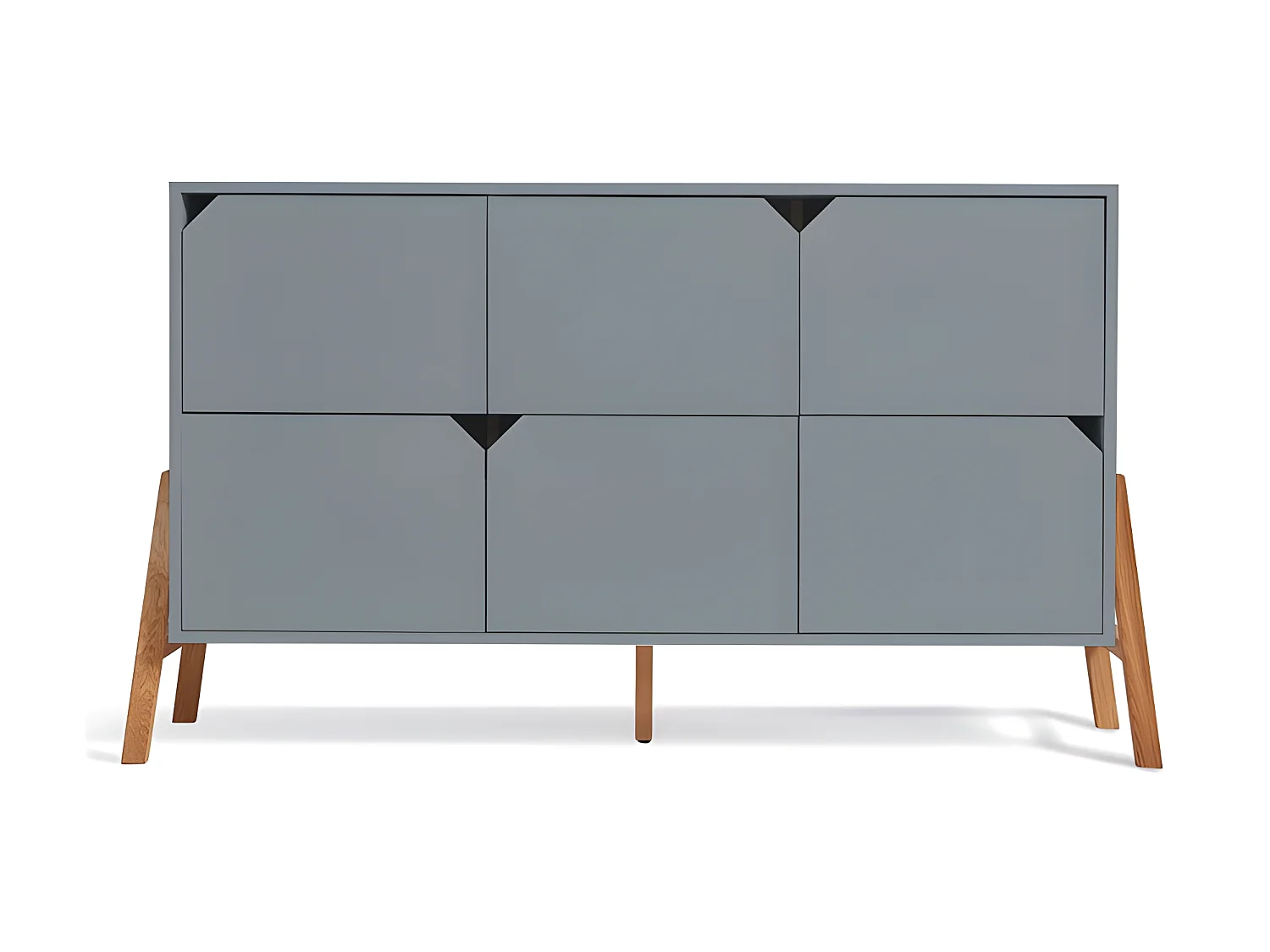 Commode 6 tiroirs Lotta Gris