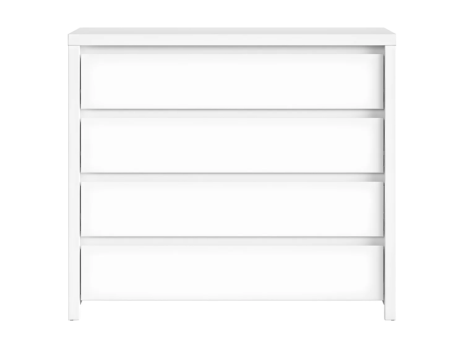 Cómoda 4 gavetas Soren branco mate 105cm