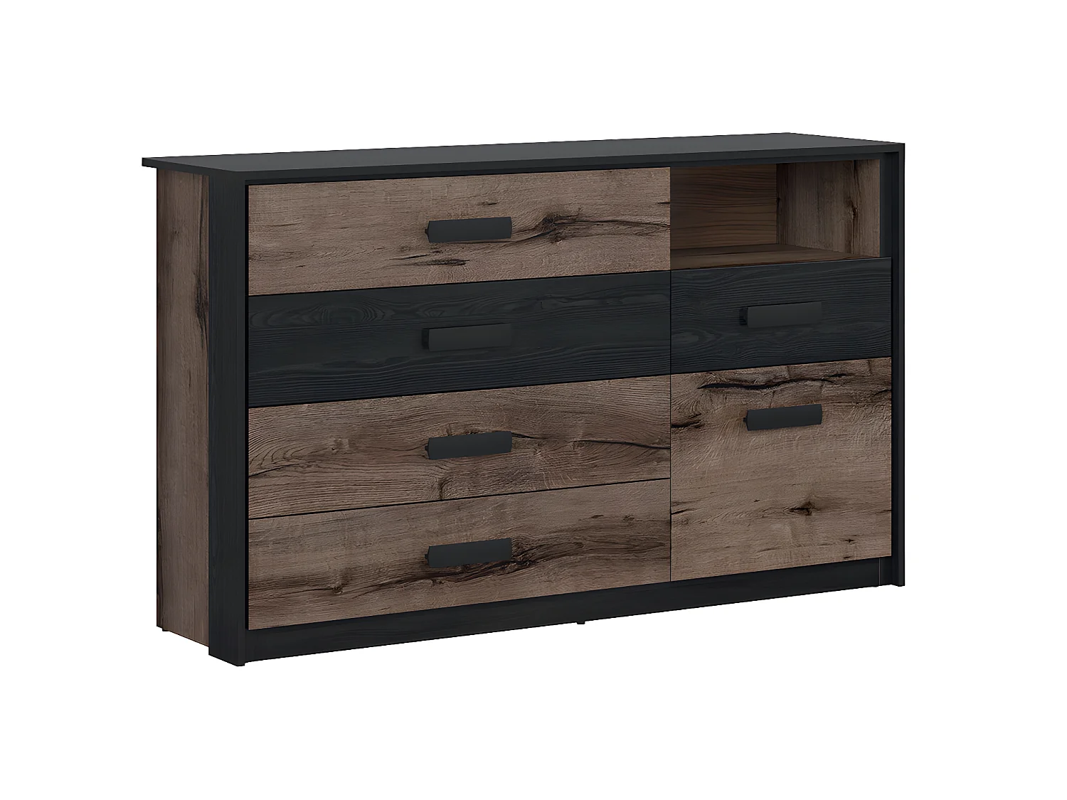 Romane Houten 5-lade 1-deurs commode