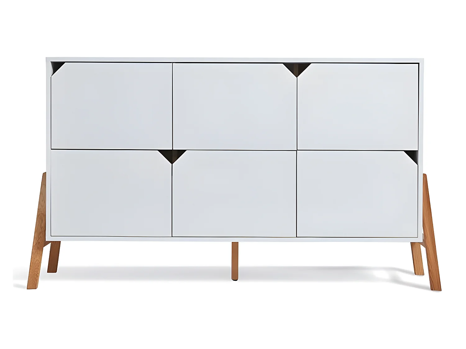 Commode 6 tiroirs Lotta Blanc