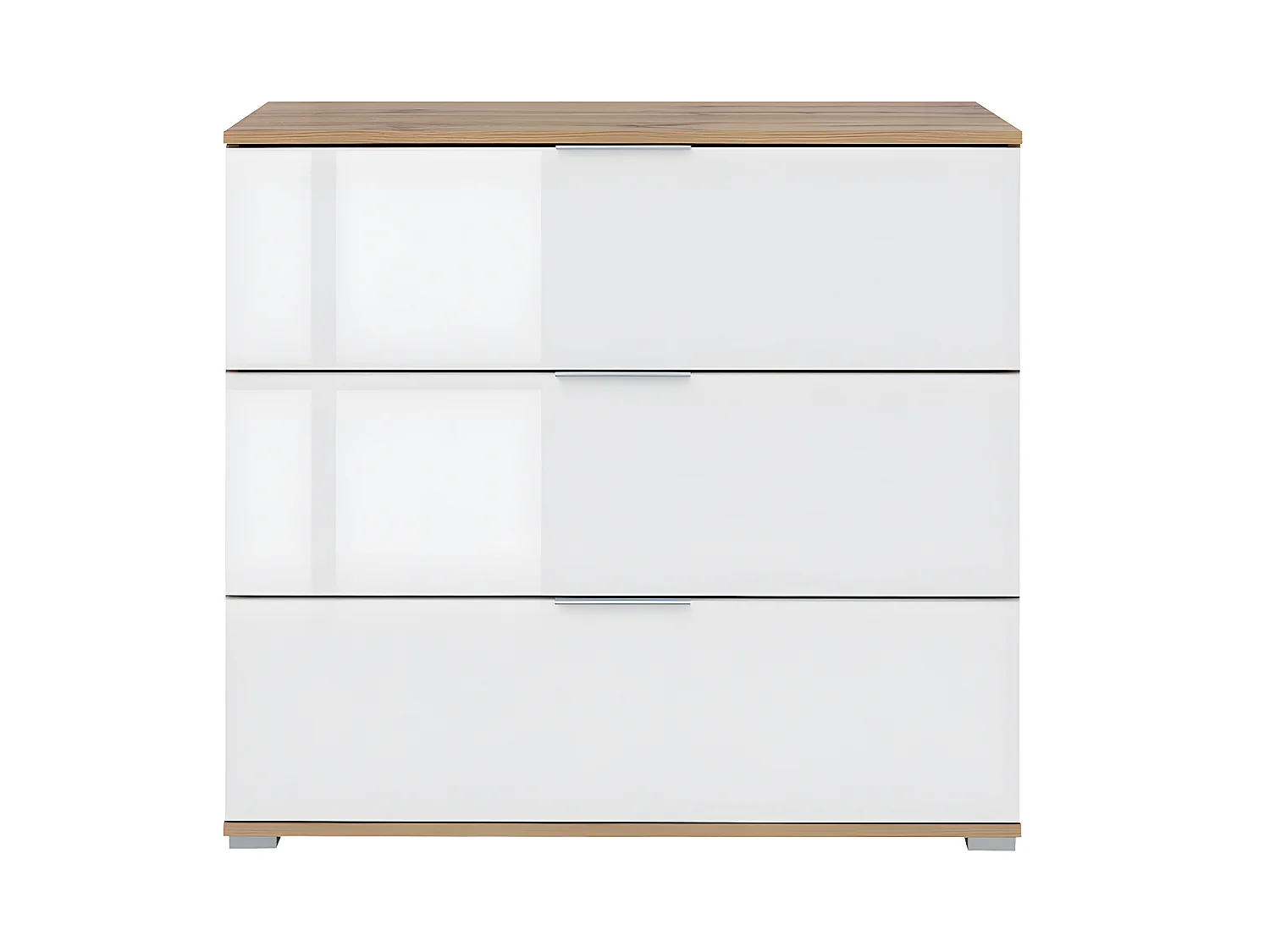 Selma ladekast met 3 laden Wit en Wit