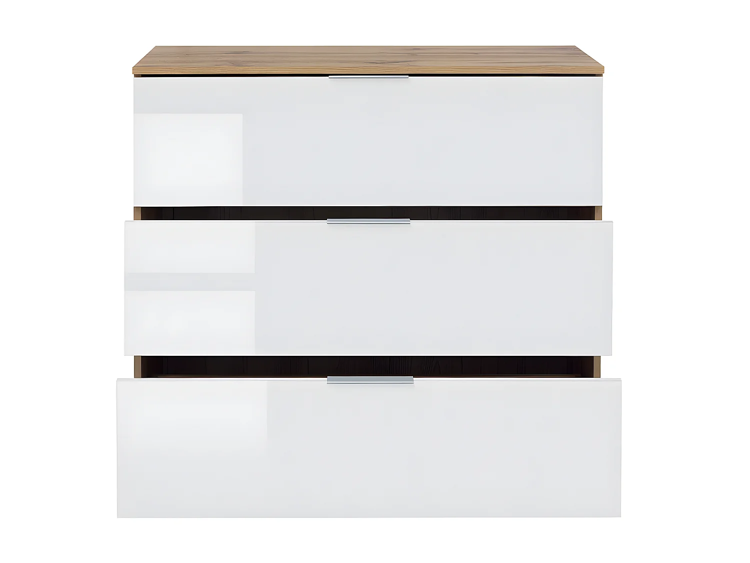 Selma ladekast met 3 laden Wit en Wit