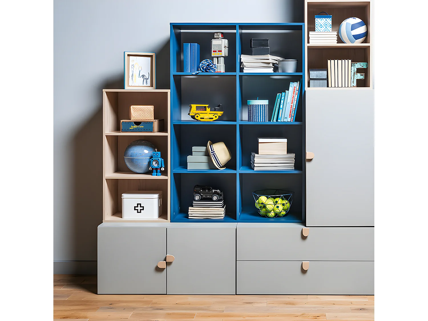 Commode 2 portes Stige Gris