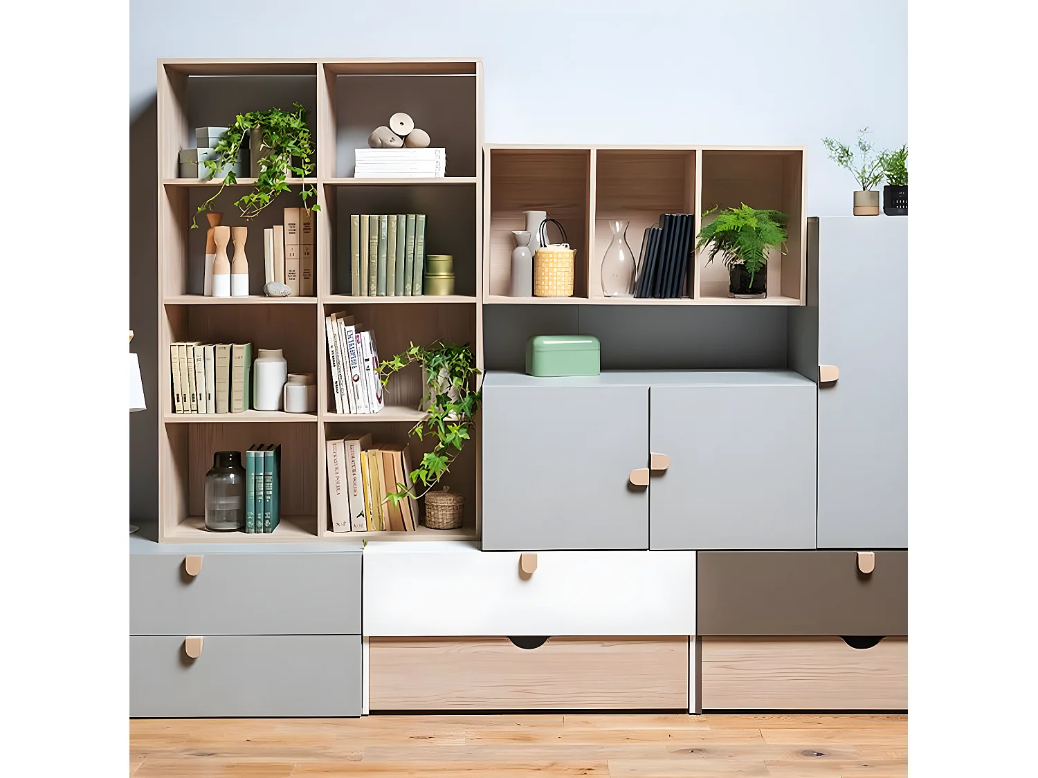 Commode 2 portes Stige Gris