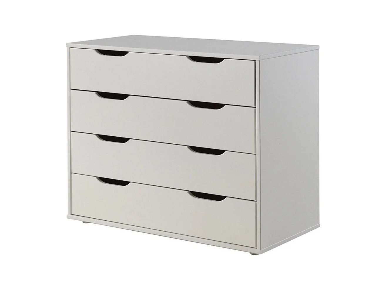 Commode 4 Tiroirs Enfant "Pino" 86cm Blanc