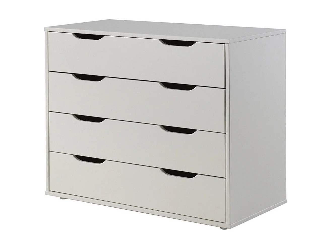Commode 4 Tiroirs Enfant "Pino" 86cm Blanc