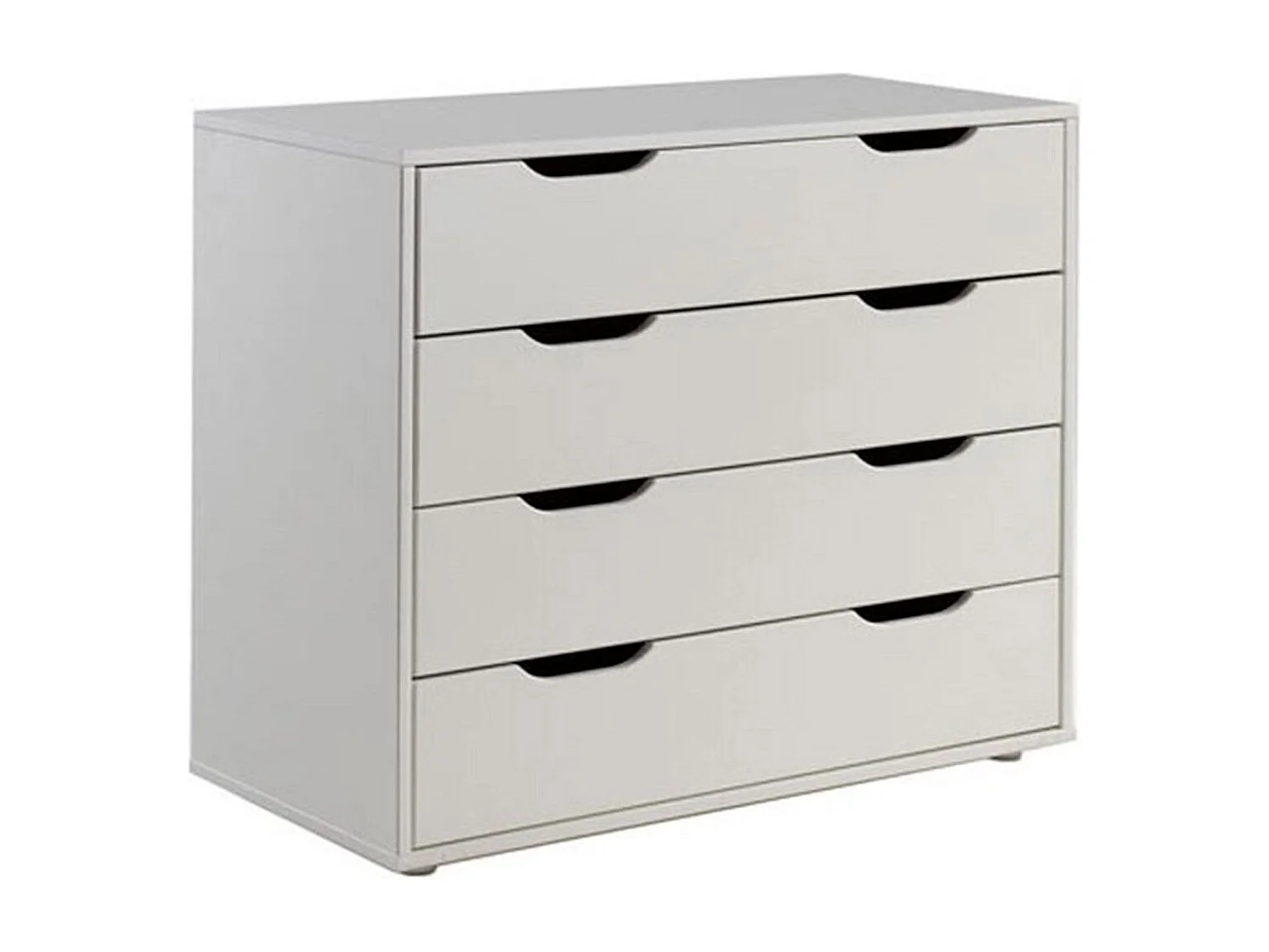 Commode 4 Tiroirs Enfant "Pino" 86cm Blanc