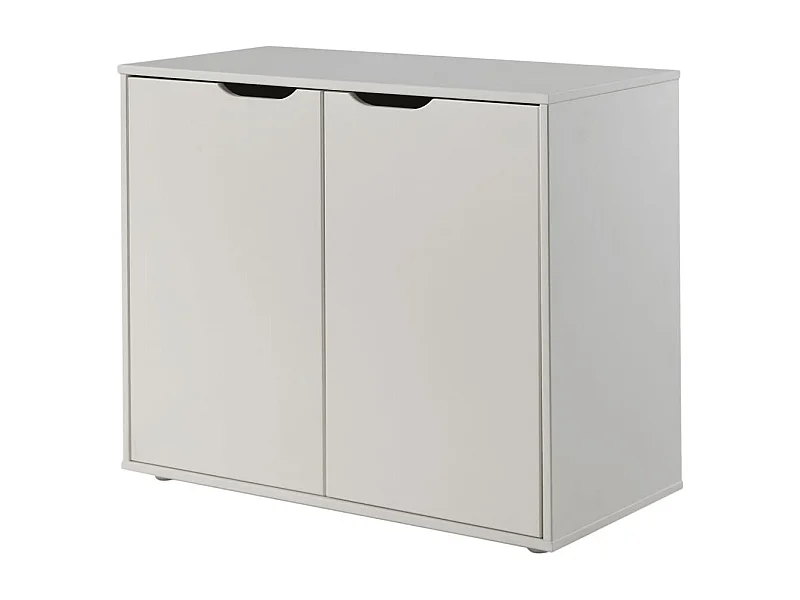 Commode 2 Portes Enfant "Pino" 86cm Blanc