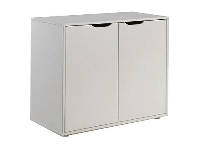 Commode 2 Portes Enfant "Pino" 86cm Blanc