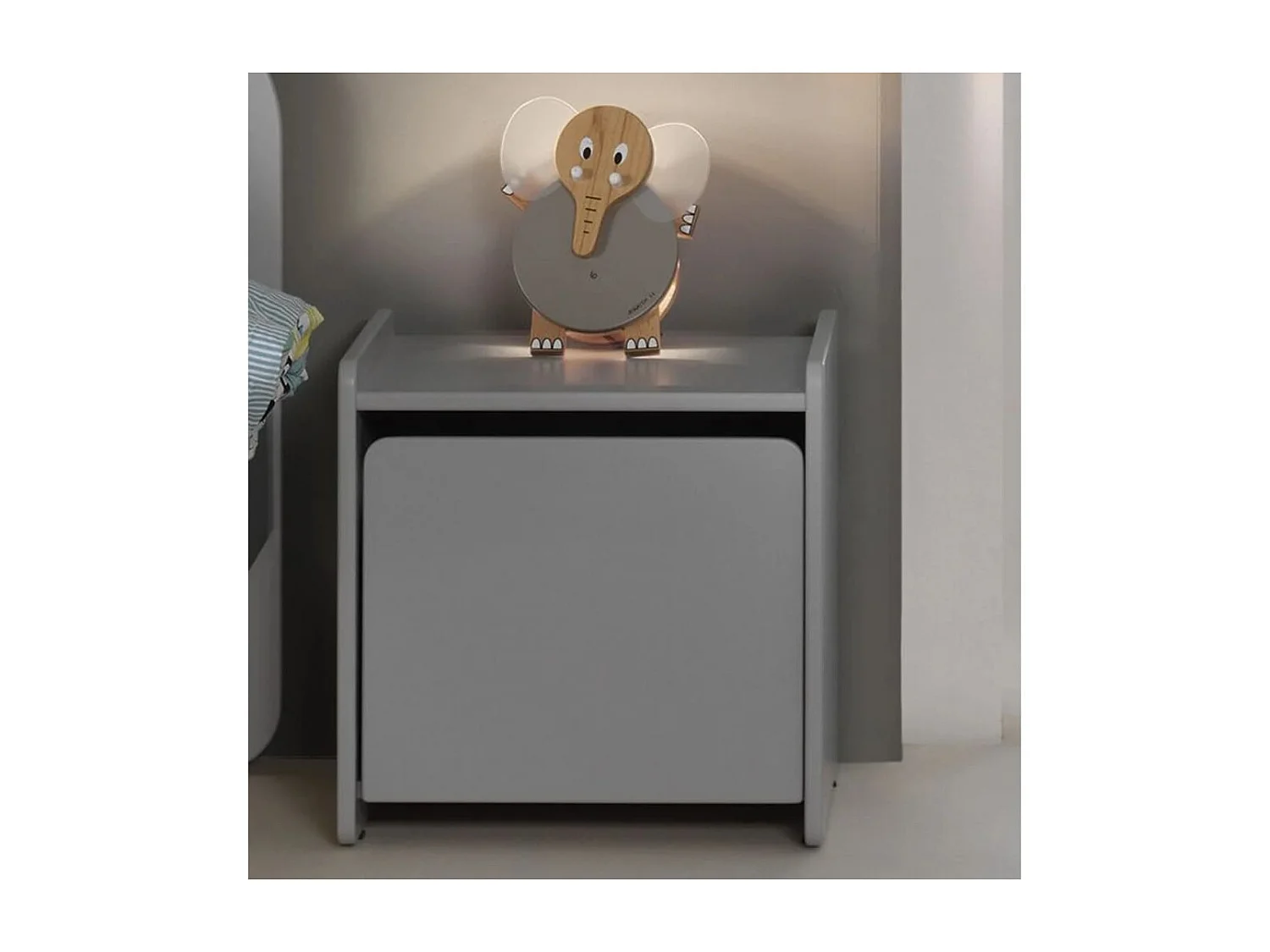 Table de Chevet Enfant "Kiddy" 40cm Gris
