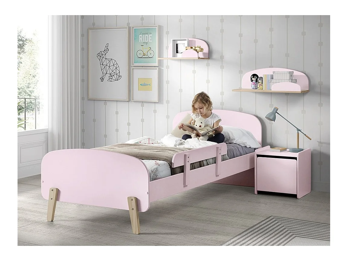 Table de Chevet Enfant "Kiddy" 40cm Rose