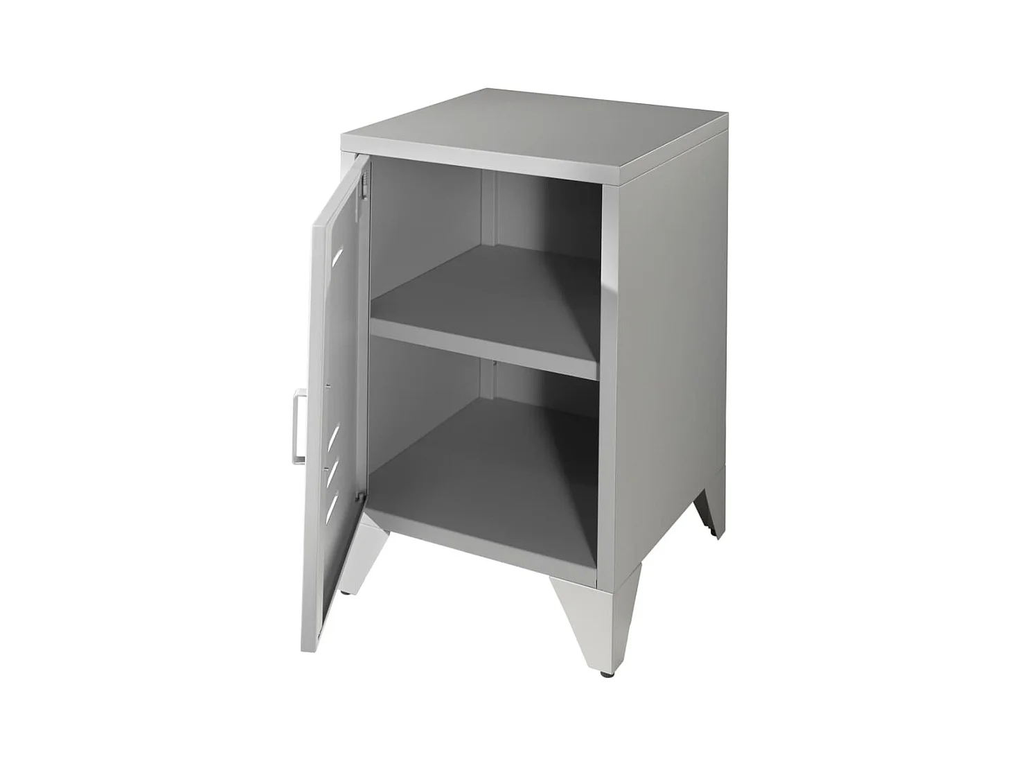 Table de Chevet Enfant "Bronxx" 60cm Gris Mat