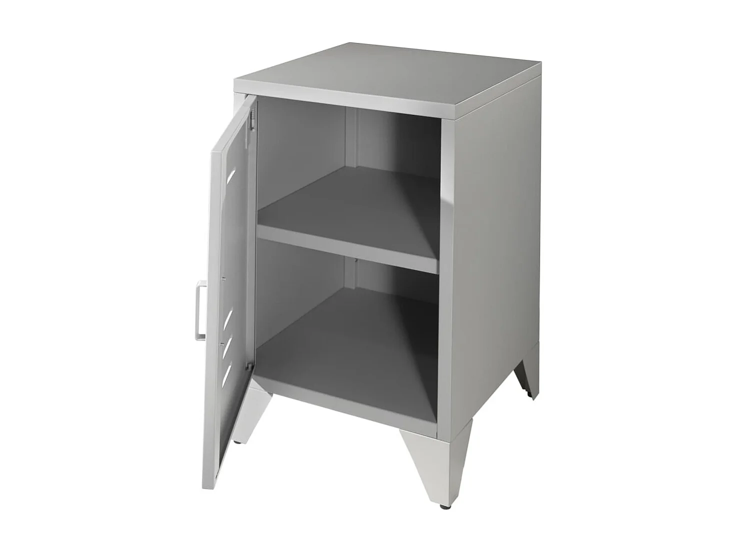 Table de Chevet Enfant "Bronxx" 60cm Gris Mat