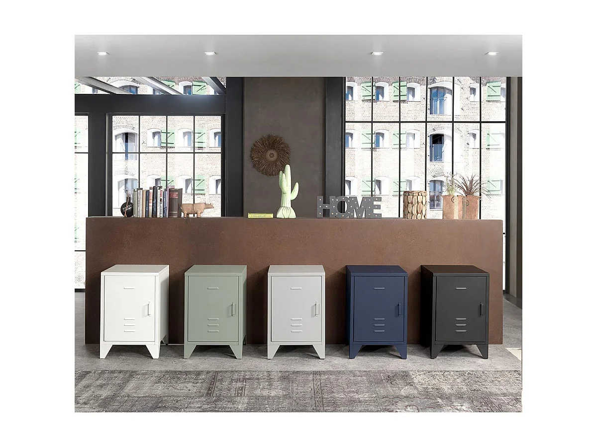 Table de Chevet Enfant "Bronxx" 60cm Gris
