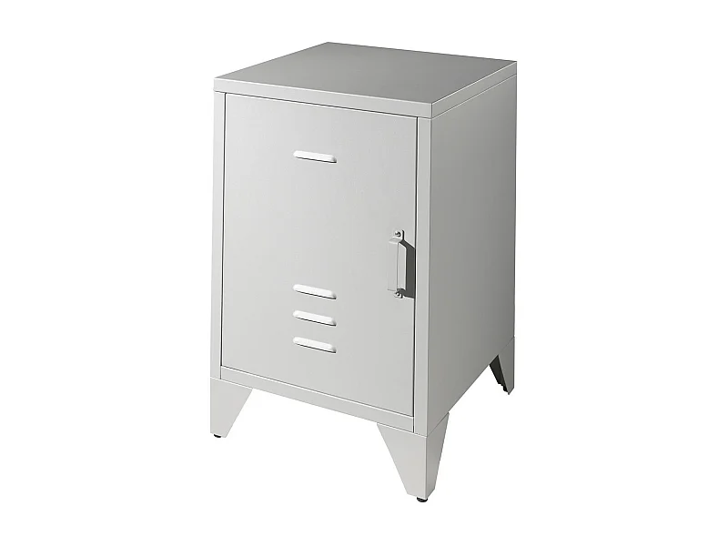 Table de Chevet Enfant "Bronxx" 60cm Gris Mat