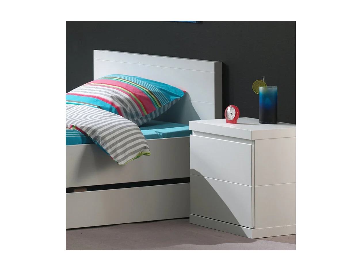 Table de Chevet Enfant "Lara" 55cm Blanc