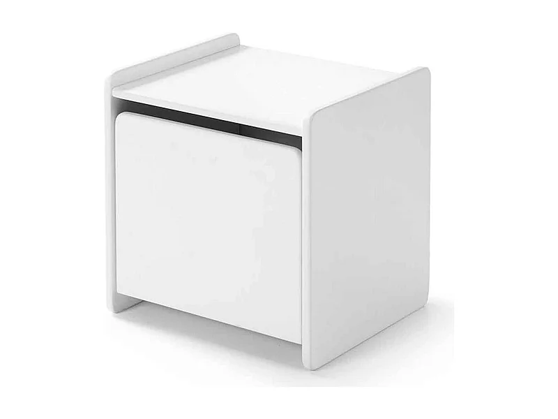 Table de Chevet Enfant "Kiddy" 40cm Blanc