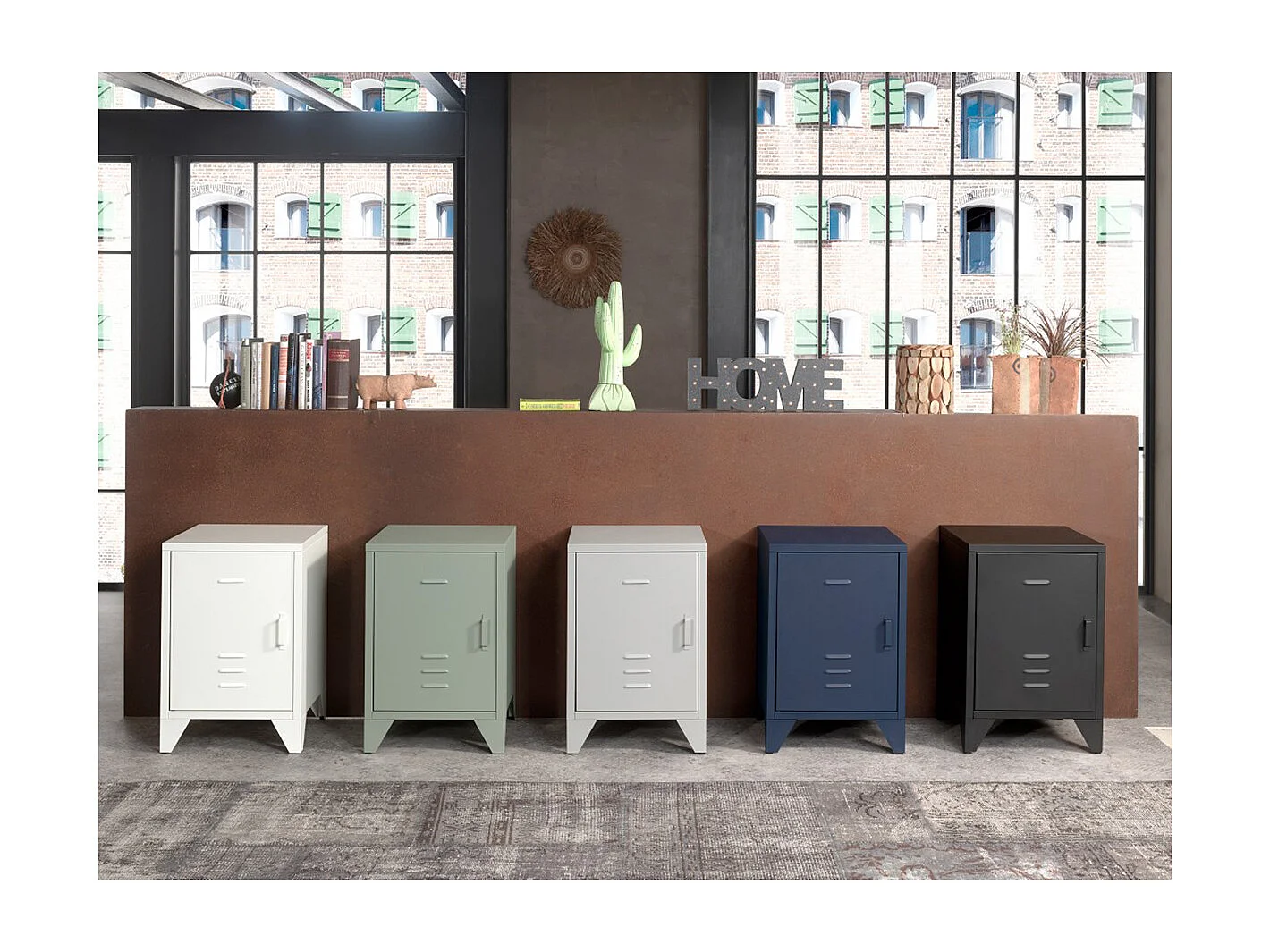 Table de Chevet Enfant "Bronxx" 60cm Vert