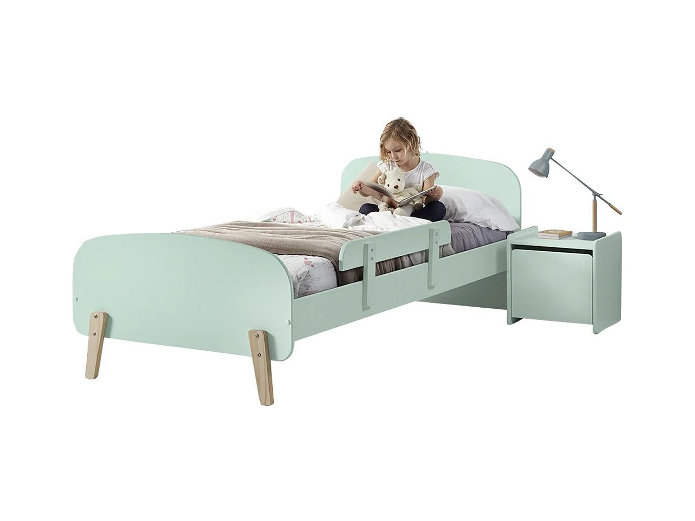 Table de Chevet Enfant "Kiddy" 40cm Vert Menthe